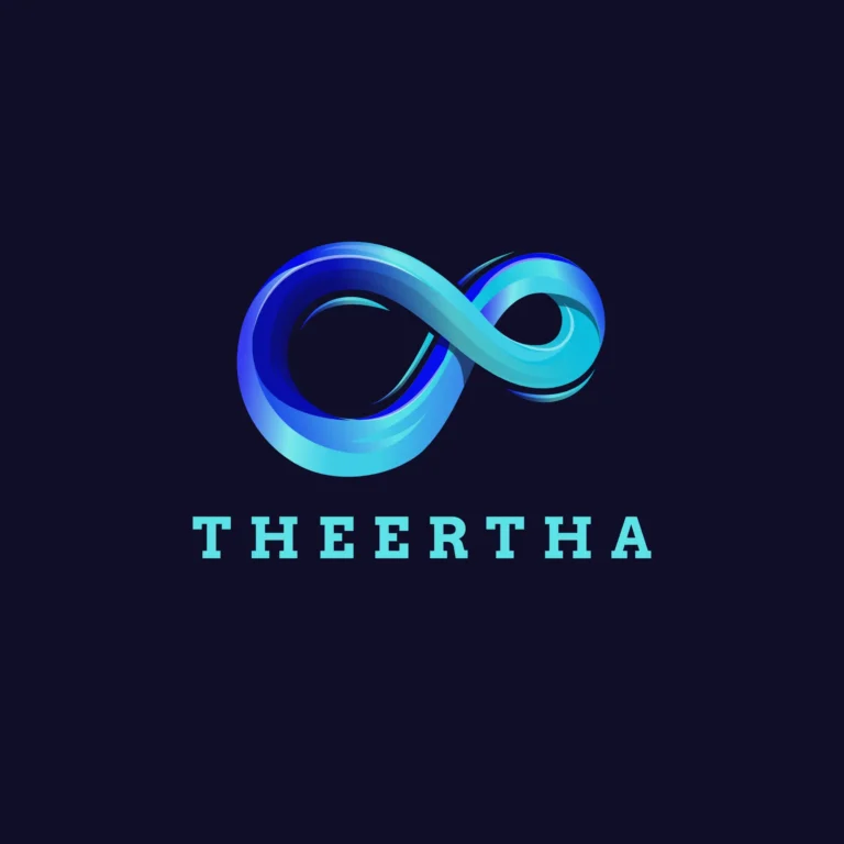 Freelance digital marketer in kannurLOGO in blue shades with blue background